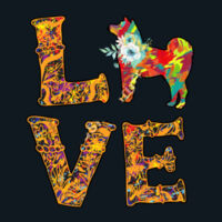 Love with a Husky for the O Tee Design