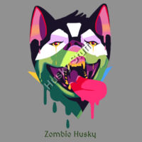 Zombie Husky Ladies Tee Design