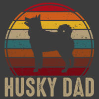 Retro Husky Dad Hoodie Design