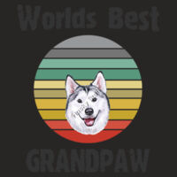 Retro Worlds Best Grandpaw with White-faced Husky 
 Same Day Classic Long Sleeve Tee Design
