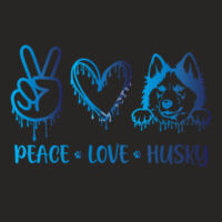 Peace, Love, Husky String Singlet Design
