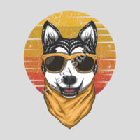 Retro Cool Husky with Sun Glasses Design