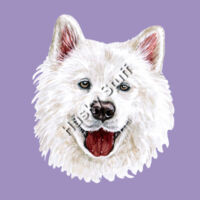 Cute White Samoyed on a crew neck sweatshirt Design