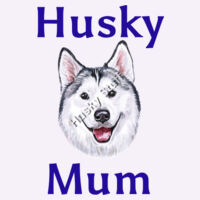 Husky Mum With White Faced Husky Design