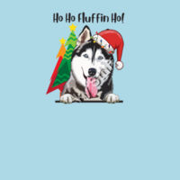 Ho Ho Fluffin Ho! With a Black & Whith Husky Design