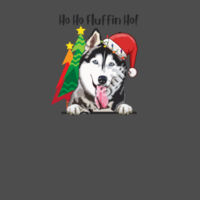 Ho Ho Fluffin Ho! With a Black & White Husky Design
