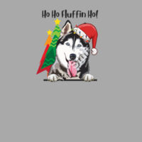 Ho Ho Fluffin Ho! With a Black & White Husky Design