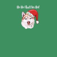 Ho Ho Fluffin Ho! With a Red & White Husky Design