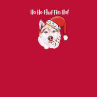Ho Ho Fluffin Ho! With a Red & White Husky Design