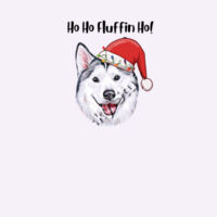Ho Ho Fluffin Ho! With a White-faced Husky Design