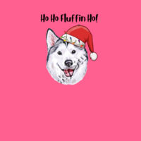 Ho Ho Fluffin Ho! With a White faced Husky Design