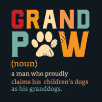 Multicoloured Grand Paw T Shirt Design