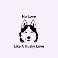 No Love Like a Husky Love Mens Soft Cotton T-Shirt Design