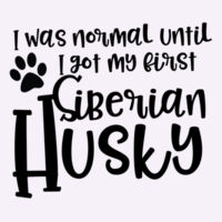 I Was Normal Until i got my first Siberian Husky men's Soft Cotton T-Shirt Design