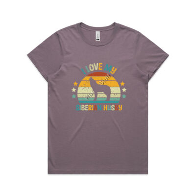 I Love My Siberian Husky Retro design Thumbnail