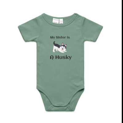 My Sister is A Husky Infant one piece Thumbnail
