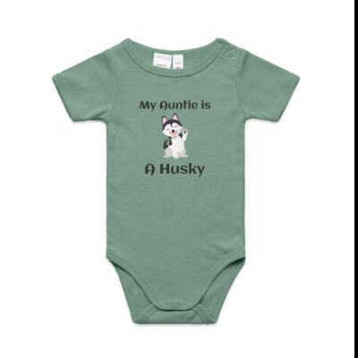 My Auntie Is A Husky Infant one piece Thumbnail