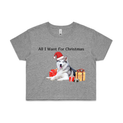 All I Want For Christmas Husky with Presents Thumbnail