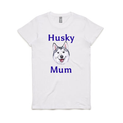 Husky Mum With White Faced Husky Thumbnail