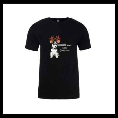 Aroooo you a Merry Woofmas Mens Fitted  T Shirt Thumbnail