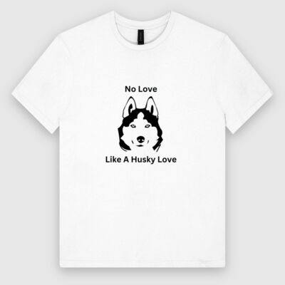 No Love Like a Husky Love Mens Soft Cotton T-Shirt Thumbnail